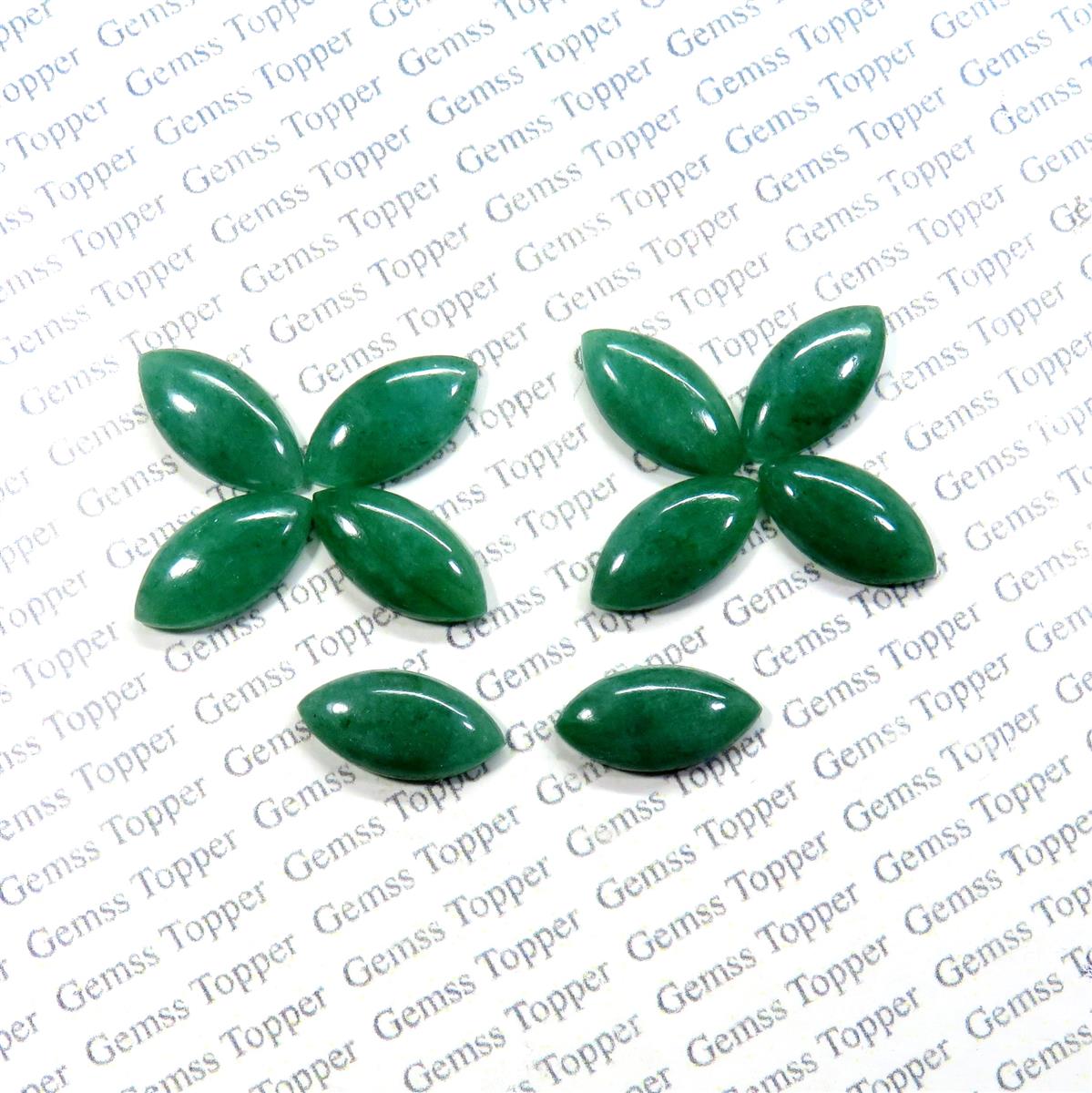 Emerald 2x4 mm Marquise Cabochon